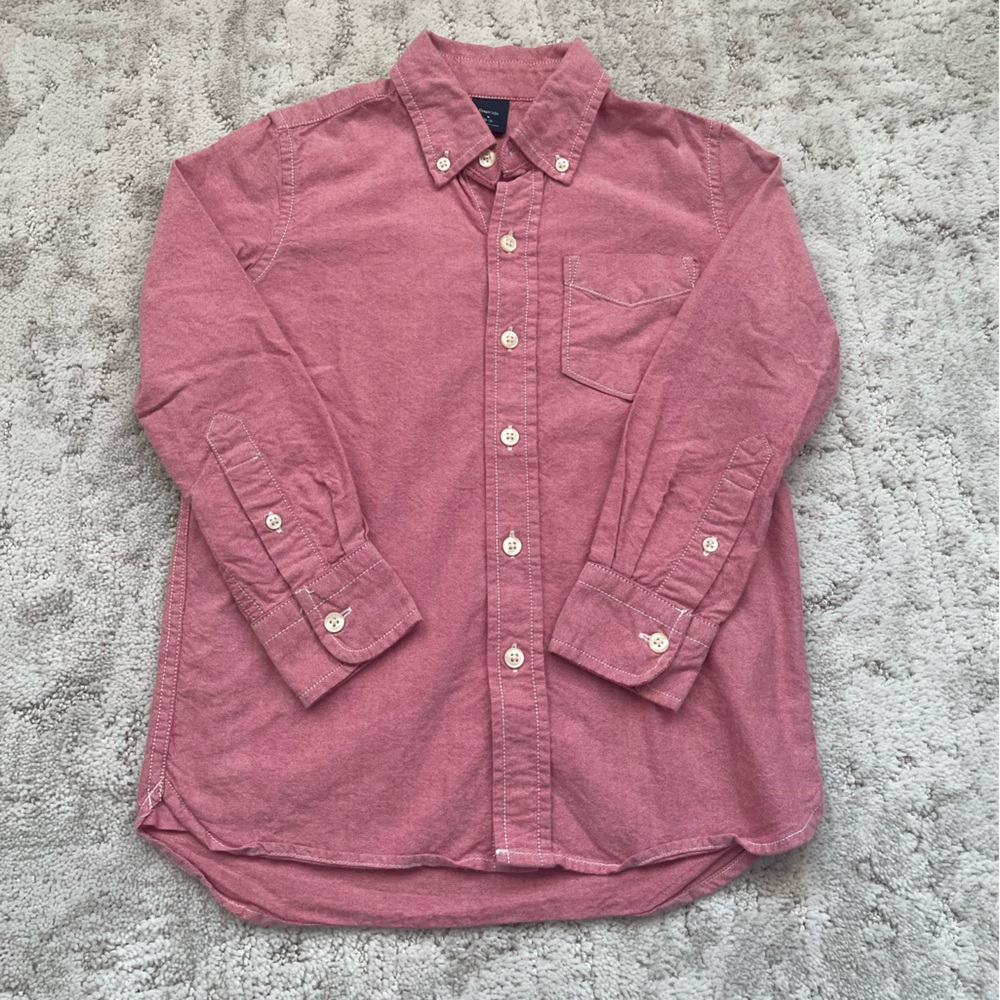 Gap kids size 6/7 salmon color button down